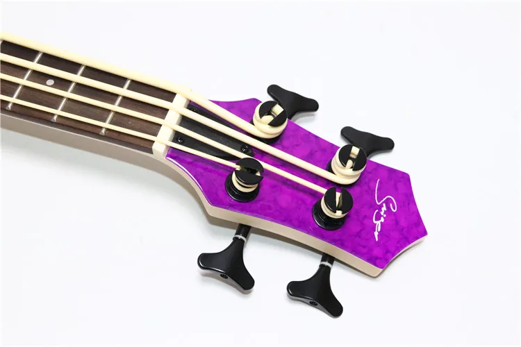 Made in China OEM hight quality all soild poplar 4 string Electric Ukulele bass