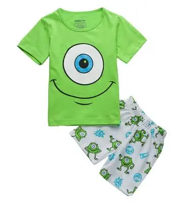 New Arrival Boys and Girls Summer Minions Pajamas Suits Kids Pyjamas Carton Sleepwear fashion PJS for