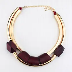 Large Statement Necklace Gold Africa Choker For Wood Bead Necklace