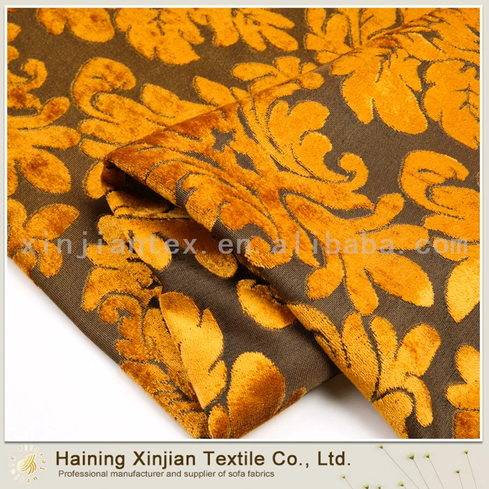 Factory custom high quality eco-friendly burnout velvet fabric