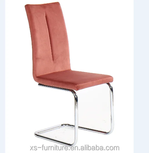 Dining Room Home Furniture Fabric Dining Chairs with Metal Arch Legs for Hotel