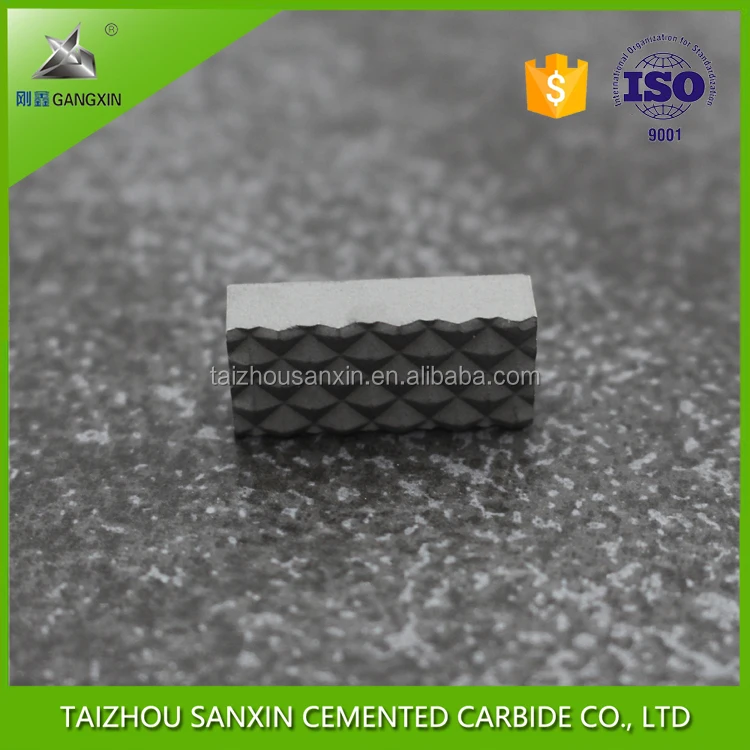 Taizhou fast delivery ISO quality K30,K40 tungsten carbide gripper inserts for chuck jaws / jaw inserts sanxin