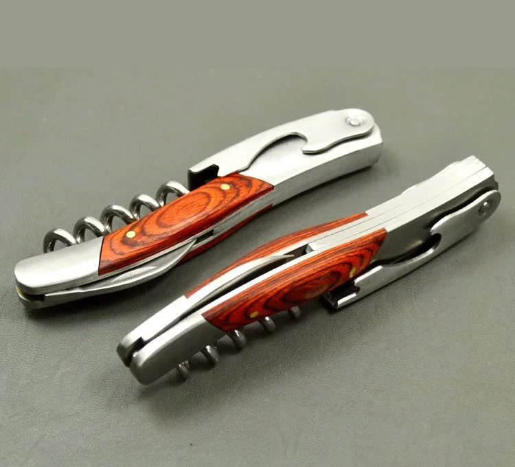 Wholesale Wine Corkscrew Bottle Opener Waiters Corkscrew With Wooden Gift Box