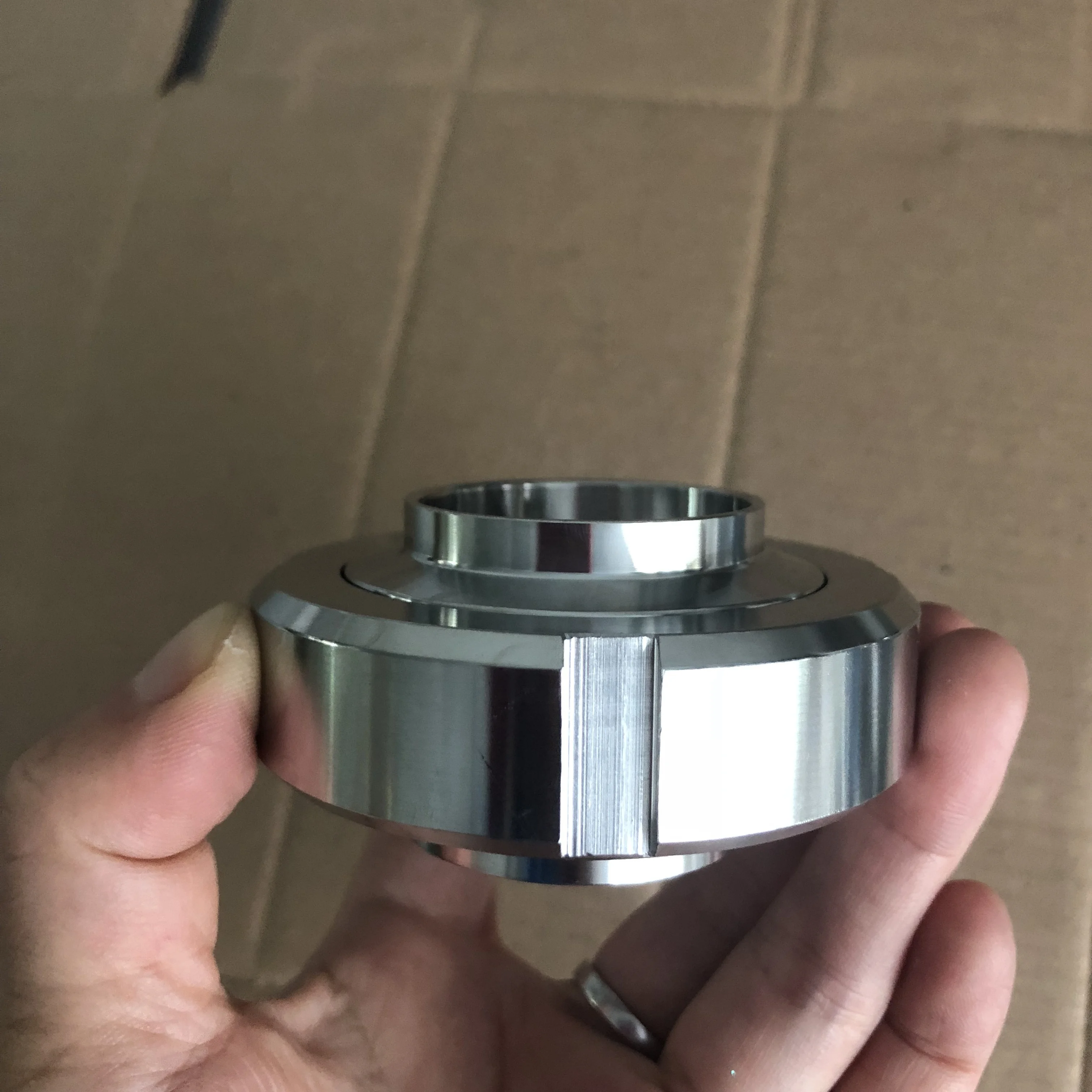 Stainless Steel 304/316L DIN11850  Union Completely Set With 4 slots