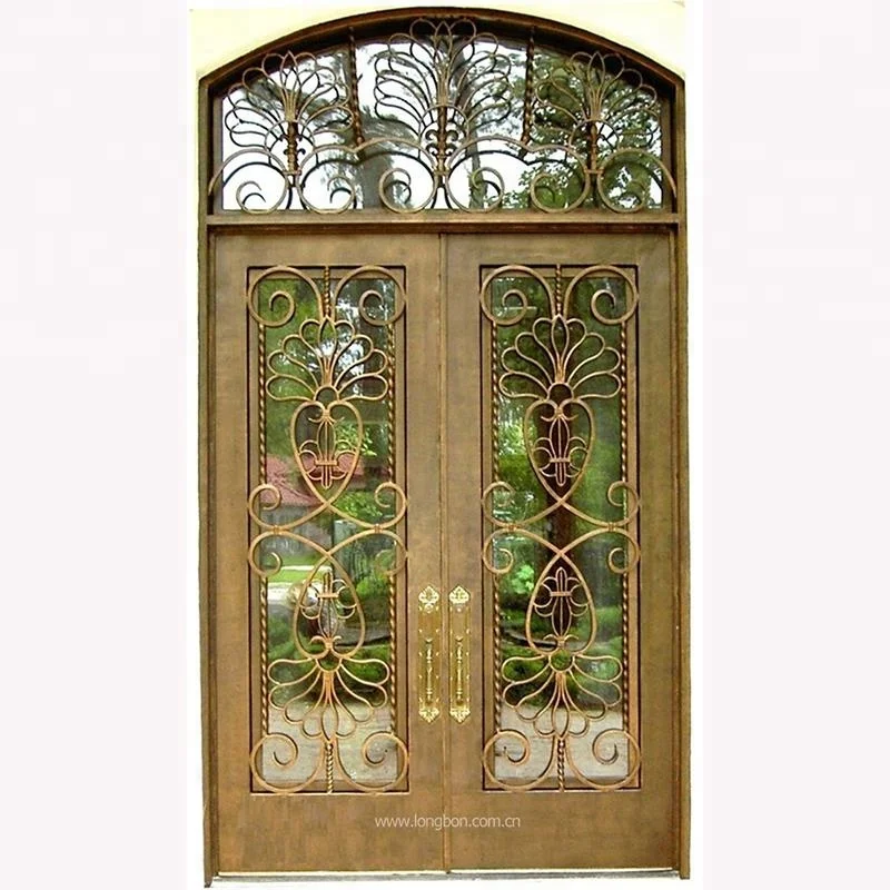 wrought iron security steel doors glass