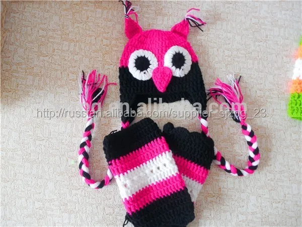 специальный вязание крючком творческие фотографических маленький сова формы горячая продажа