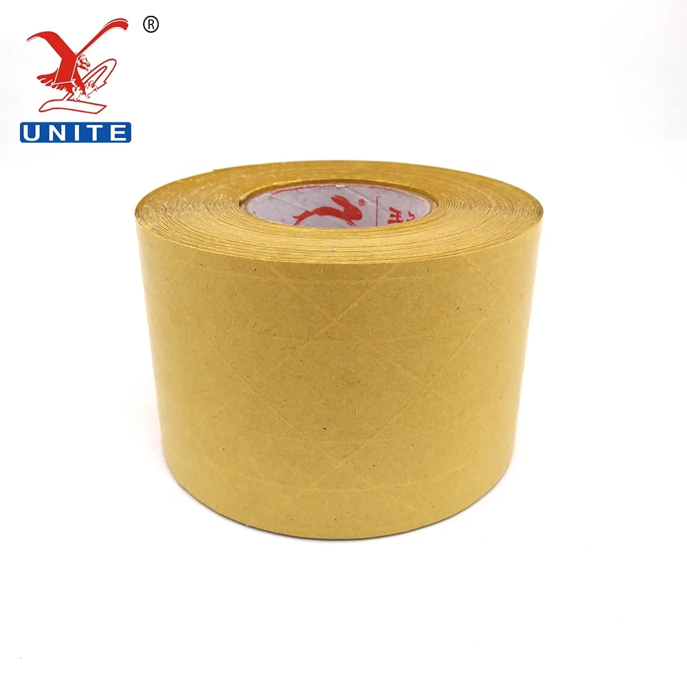 
free samples water activated wet water custom printed reinforced kraft paper gummed tape 