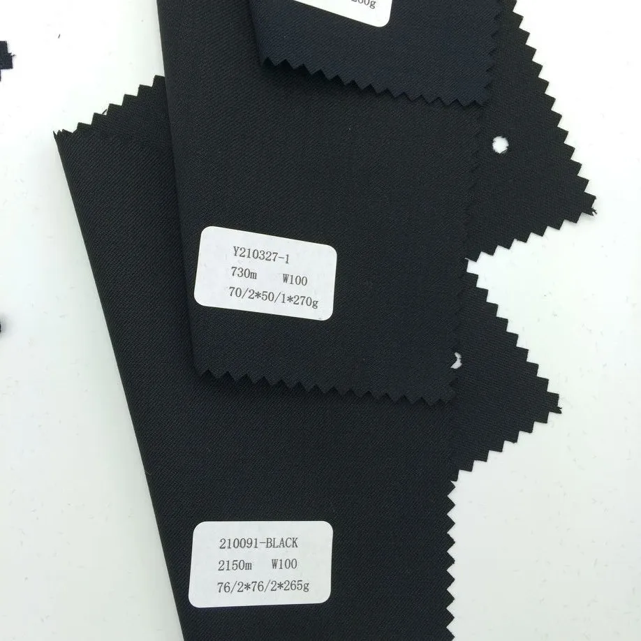 Чистая шерсть мериноса ткань шерсть саржа мужской костюм ткани