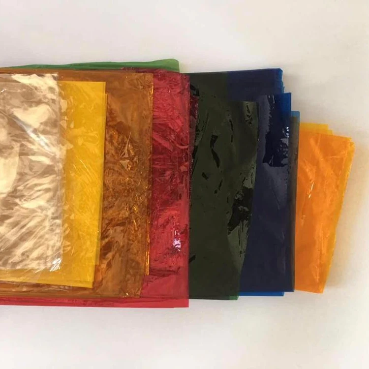 
Color cellophane paper in sheet and roll 