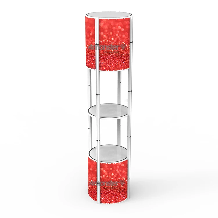 Portable Aluminum Trade Show Spiral Twist Tower Display