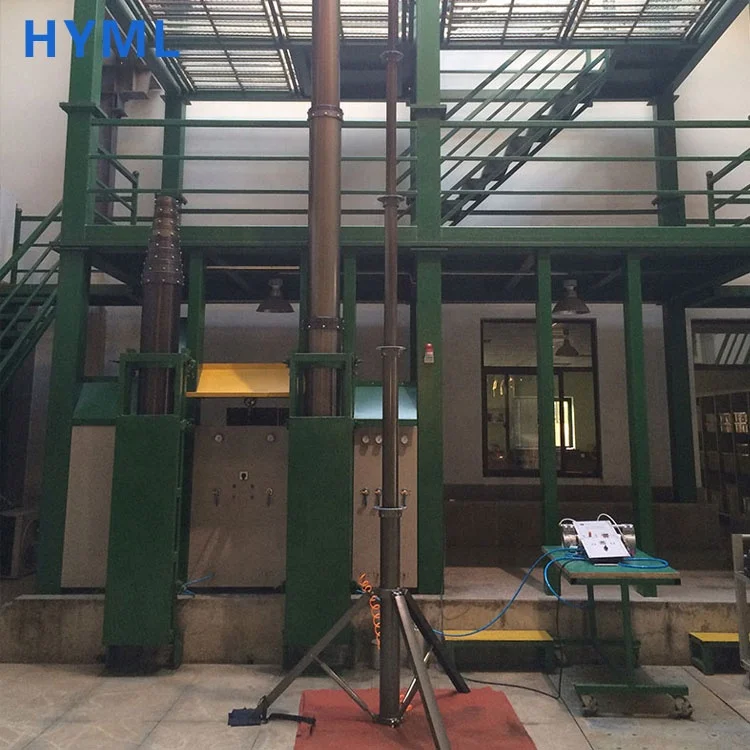 telescopic mast for mobile Communication, camera and lighting