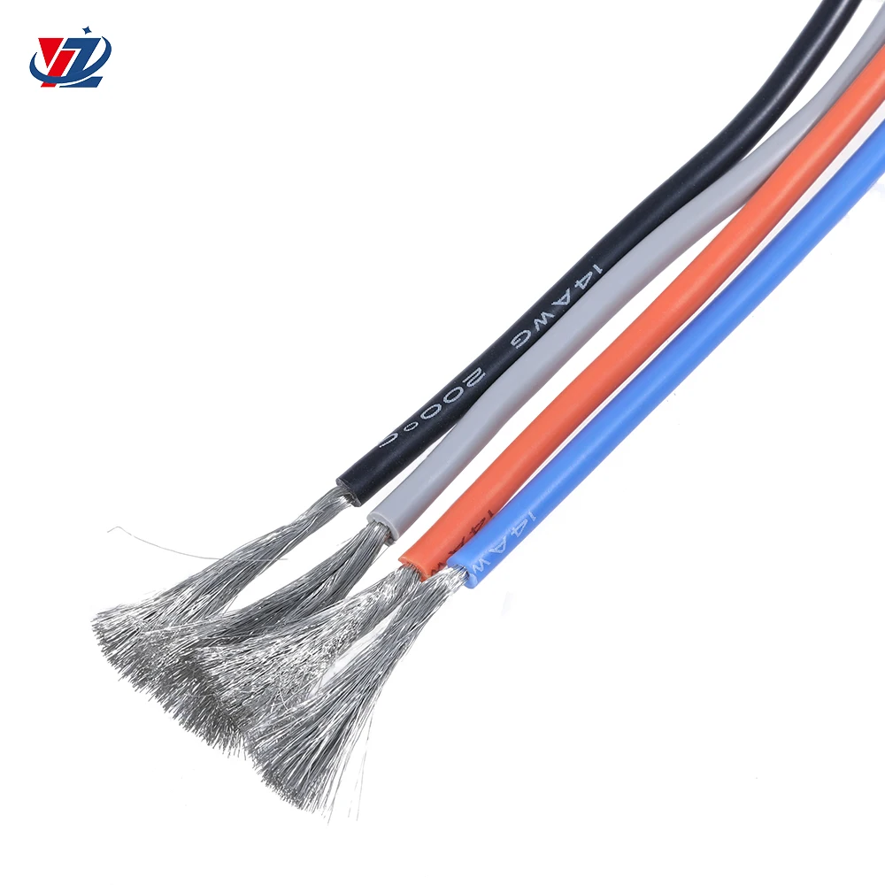 Бесплатный образец бескислородная медная проволока 14AWG ПВХ или силиконовый кабель высокотемпературный нагревательный