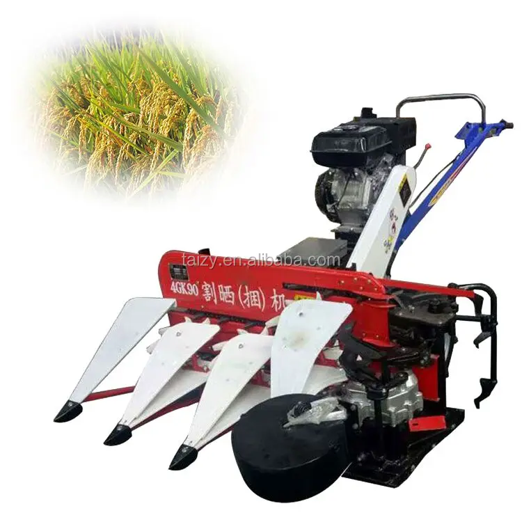 Power tiller reaper price of wheat rice harvester machine