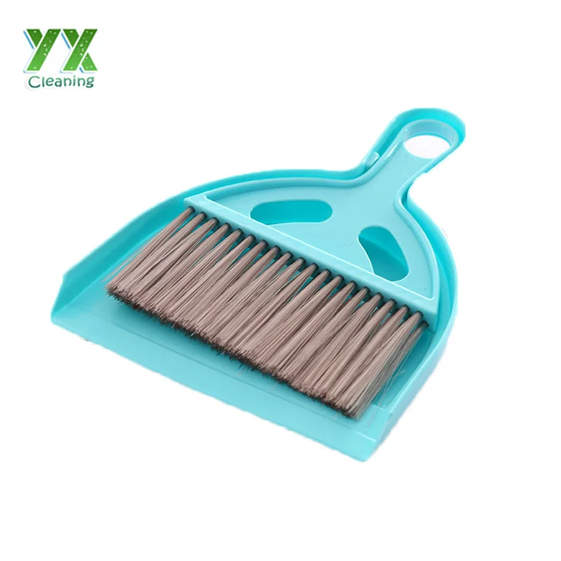 Mini car interior cleaning Carpet Mat Brush With dustpan (Assorted Colour)