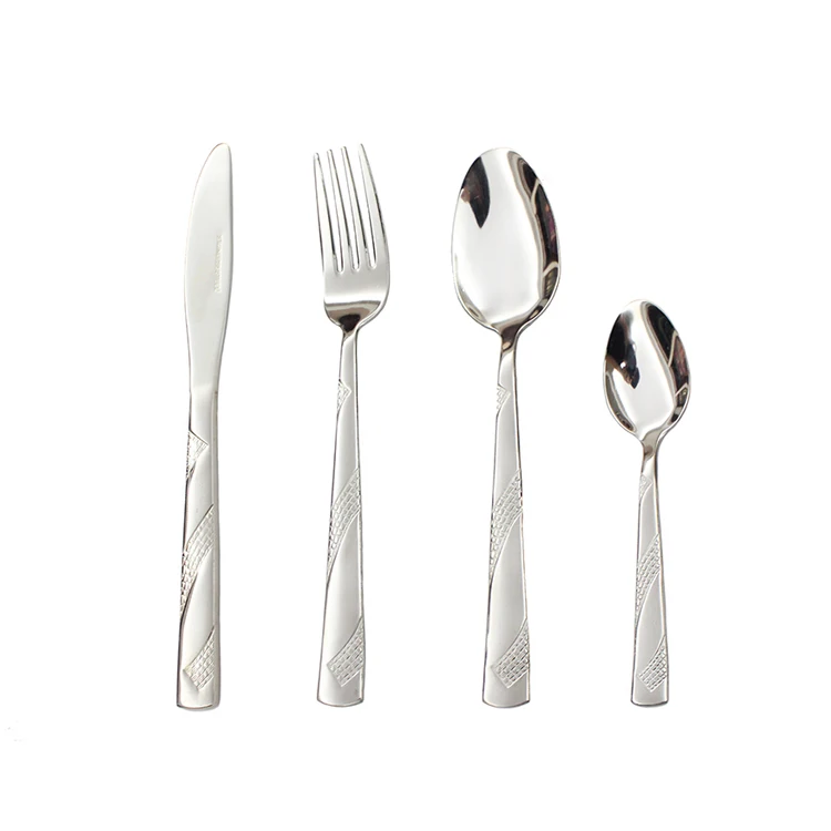 Modern design restaurant silverware stainless steel bulk flatware