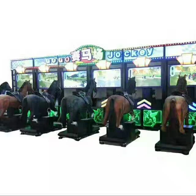 Hotselling GoGo Jockey 6P Funny Indoor Sports Coin operated  Arcade Sport Racing Video Game Machine For Sale