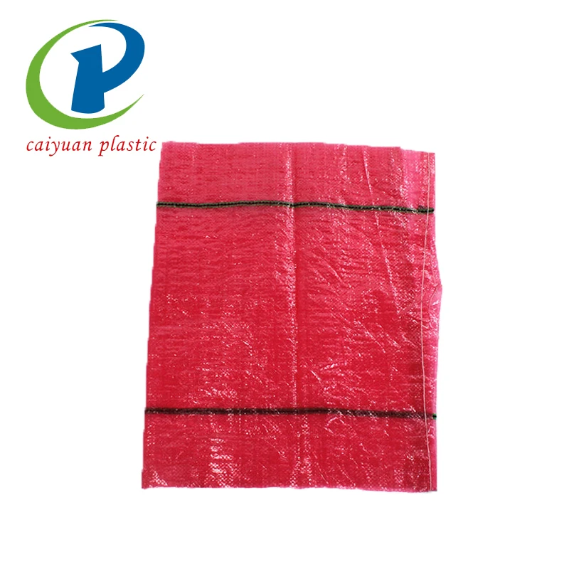 Recyclable square plastic pp woven sacks potato bag 50kg