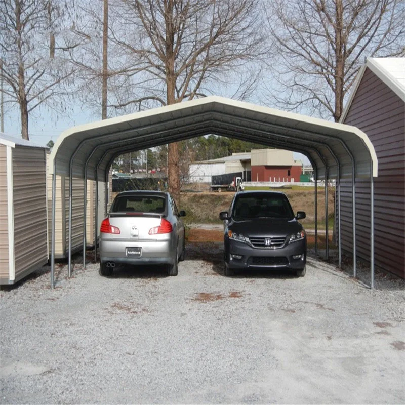 Складная металлическая палатка для парковки автомобиля, тент, двойной автомобильный навес