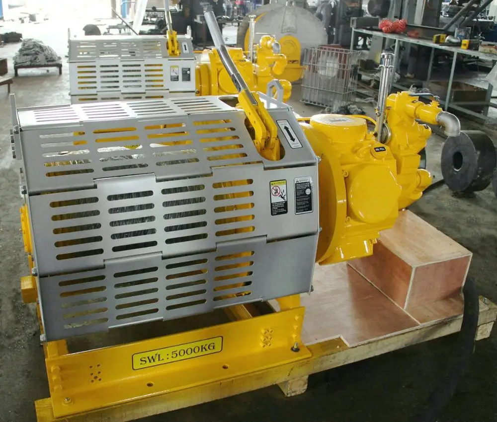 QTH50PKMBG-19-300   boat winch    5 ton pulling winch   offshore drilling air winch