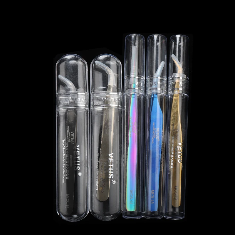 Vetus Custom label Makeup tools tweezers for eyelash extension eyebrow tweezers