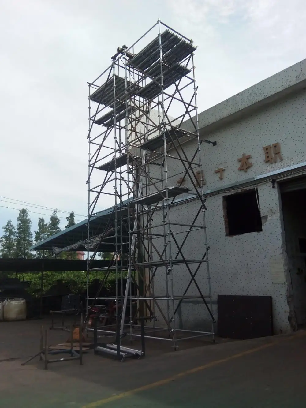 high-rise Building Construction Project ringlock system scaffolding