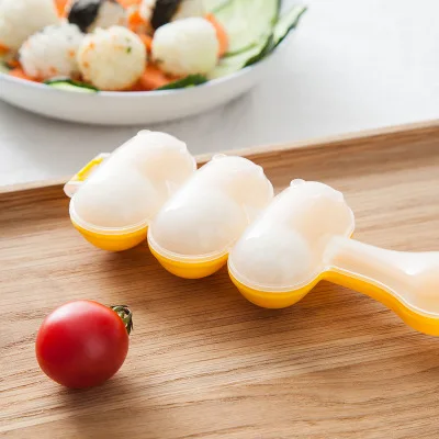 Rice Ball Mold DIY Onigiri Maker Mould Round Sushi Shaker Kitchen Mold Tools for Toddlers Kids Bento Box Lunch