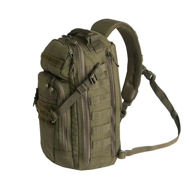 Ergonomic Military Tactical Sling Bag EDC Bag with Fleece-lined Eyewear Pocket