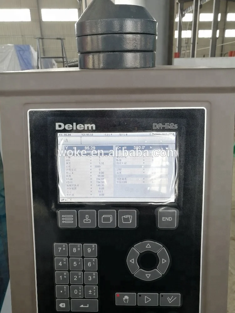 
CNC Electric-hydraulic Synchronized Press Brake WE67K DELEM Control System 