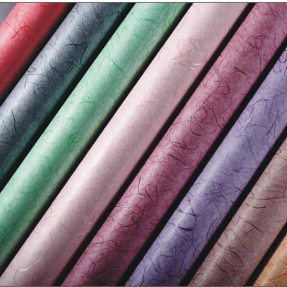 Beatuiful colors BOPP laminated color silks embedded water proof flower gift wrapping paper 68cm x 5m