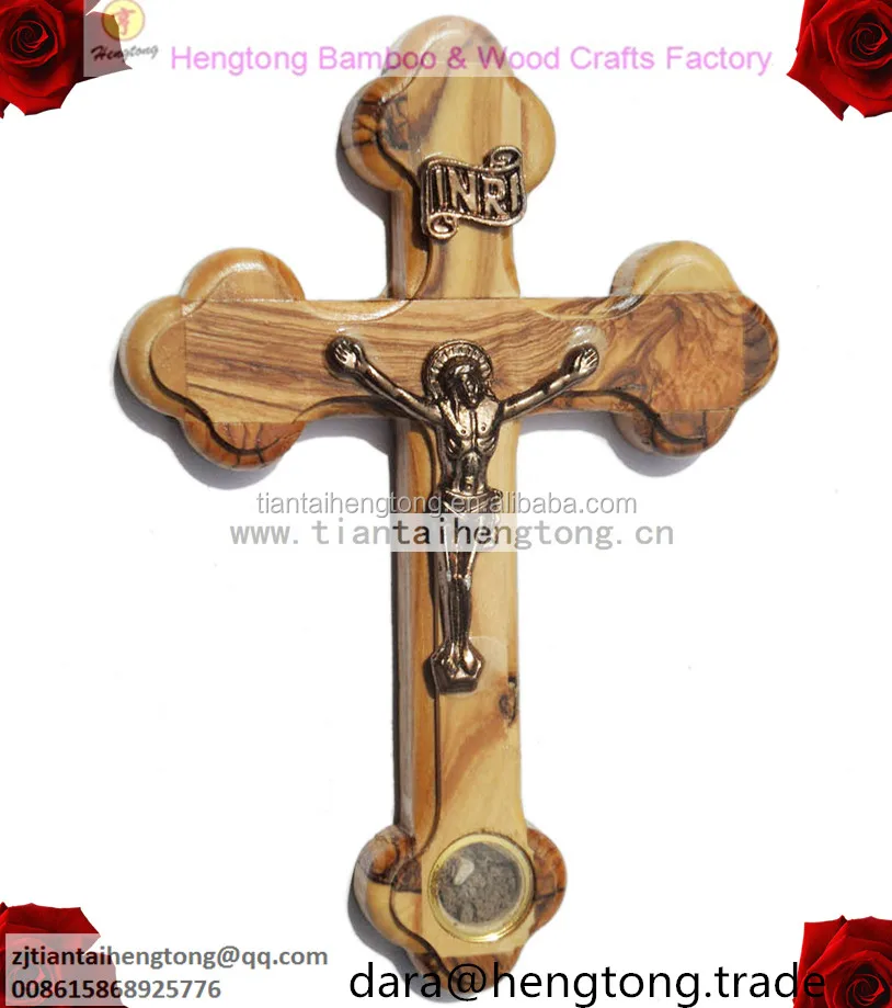 olive wood crucifix