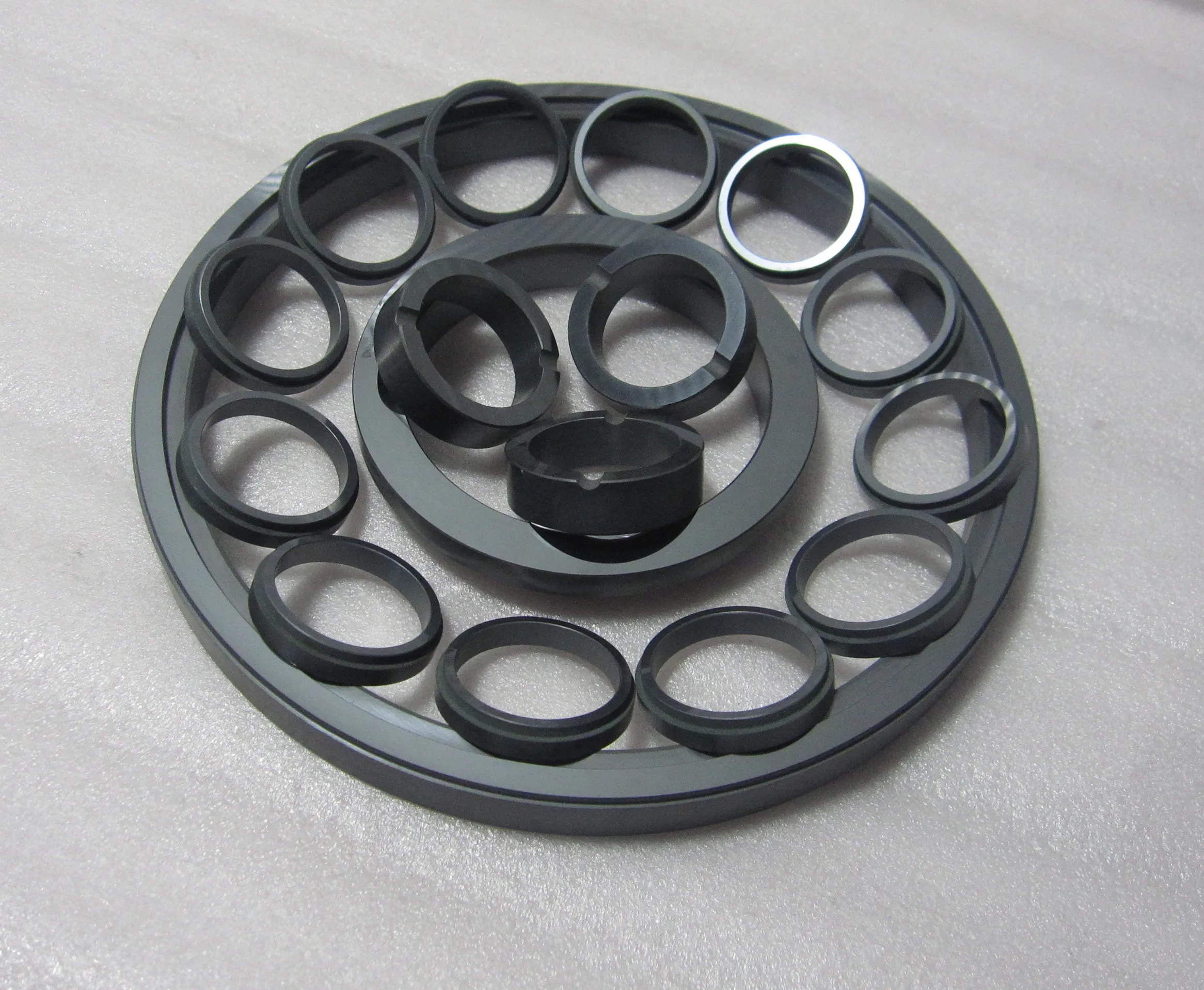 
sic silicon carbide refractory spare parts seal ring/bushing/sleeve/nozzle 