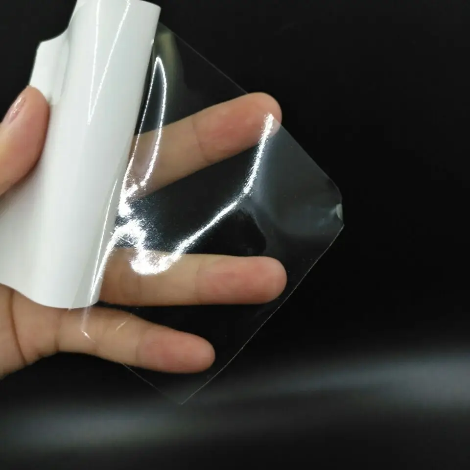 A4 Waterproof printable glossy clear destructible eggshell sticker vinyl paper