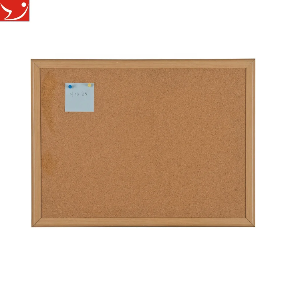 45x60cm Wood frame natural cork sheet cork notice board