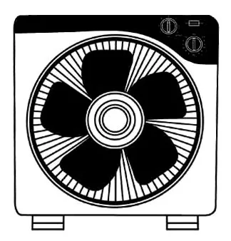 HOT SALE 10 inch 12 inch box fan with different colors