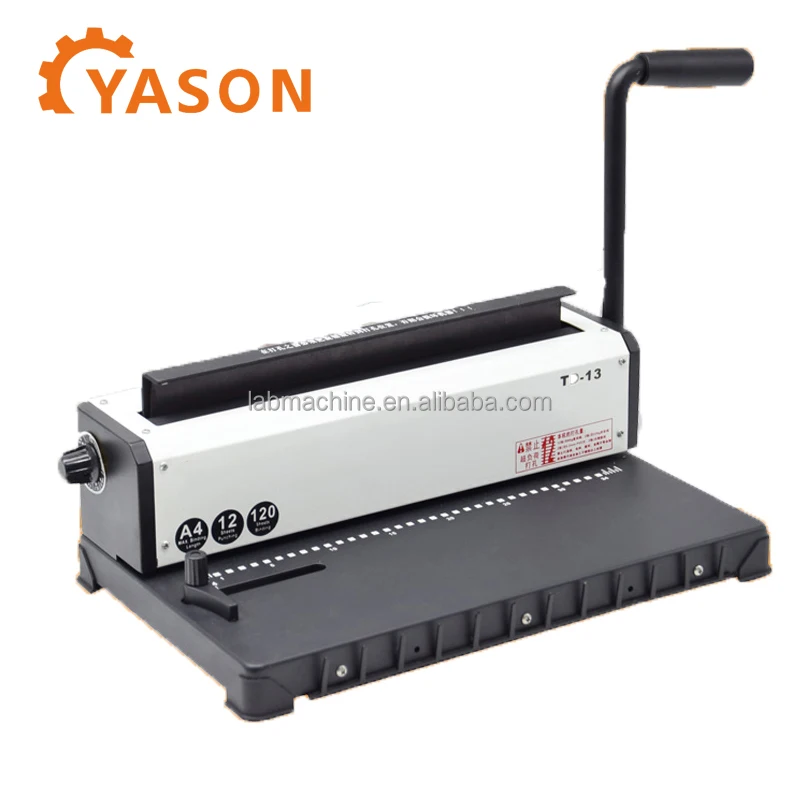 Железного человека катушки с двойной катушкой отверстие переплетная машина TD-13