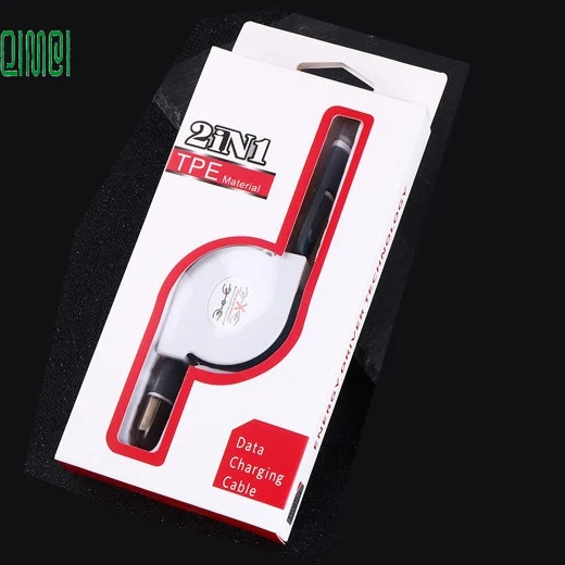 Custom LOGO blister tray for usb cable retail packaging box