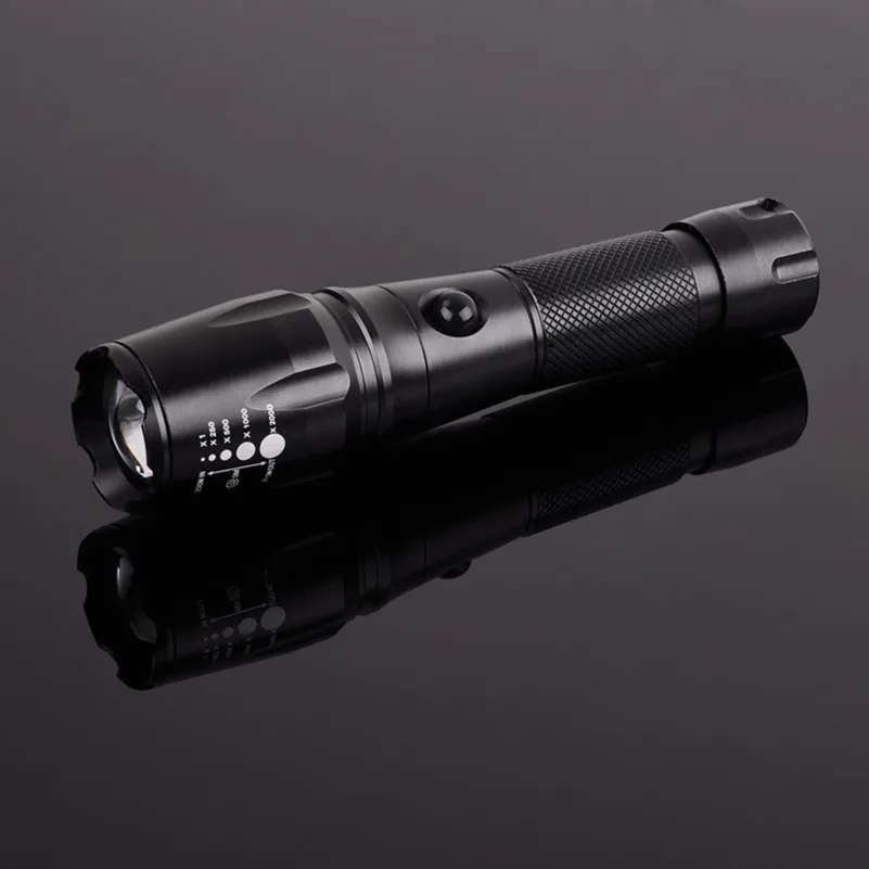 Перезаряжаемый яркий светодиодный фонарик AKT6E Cree XM-L T6 высокой мощности для охоты