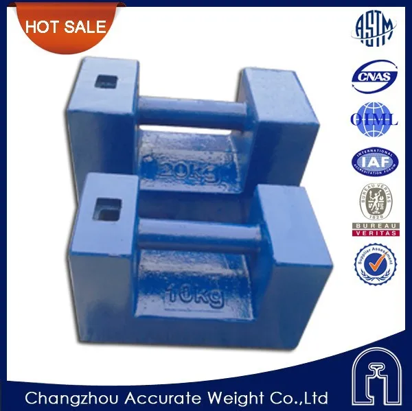 cast iron block weights, 20kg class M1 mass, crane counter weight