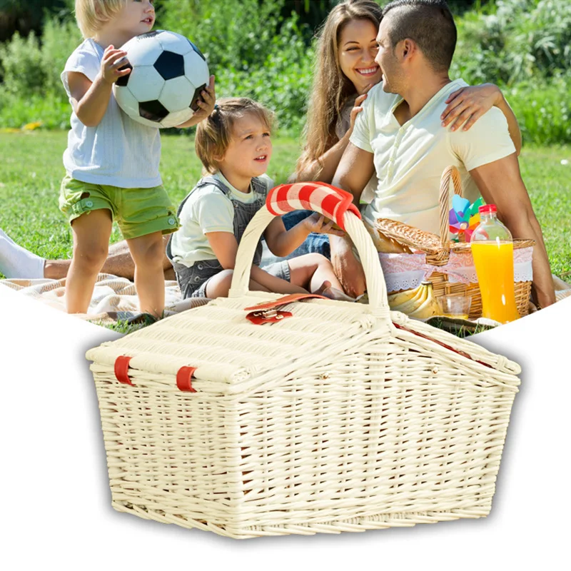 wholesale China Suppliers willow picnic basket by wicker bamboo