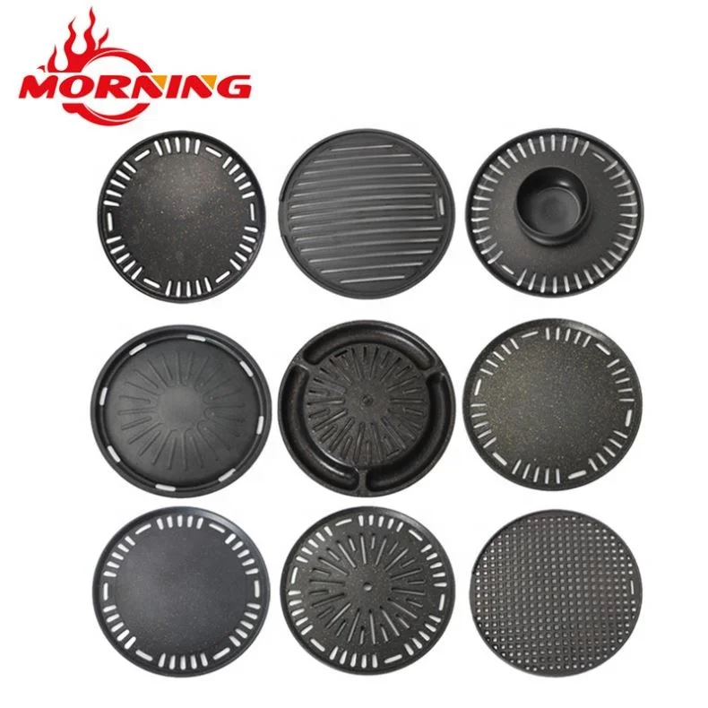 Custom Made Hot Sale Barbecue Restaurant Cast Iron Bbq Grill Plate