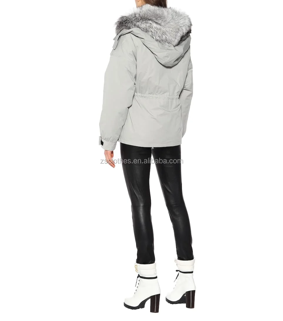 
2019Fall Winter Fur trimmed parka women goose down Jacket Outdoor winter coat 