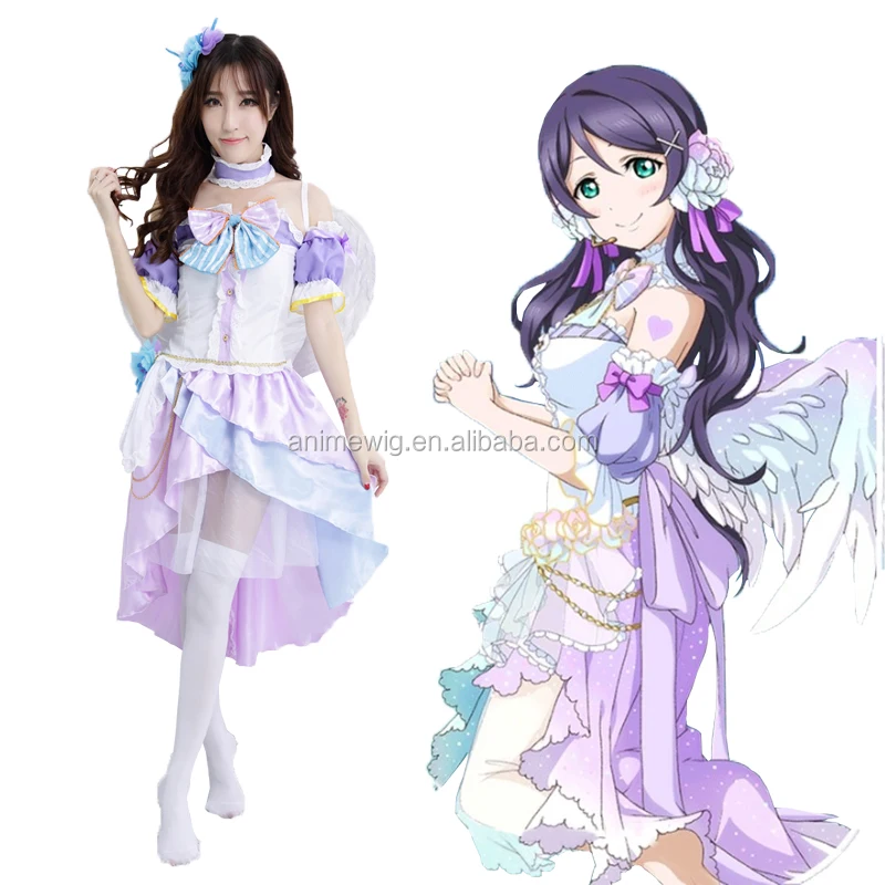 Костюм для косплея Nozomi Tojo из аниме «Love Live», белое платье Лолиты на День святого Валентина, TR016, оптовая продажа