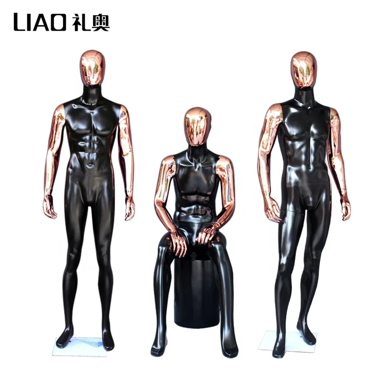 Chrome New Design Garment men Dummy For Show Window
