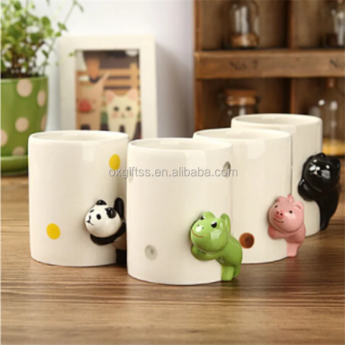 OXGIFT 3D творческий мультфильм лягушка Cat Панда Свинья сублимации чашку