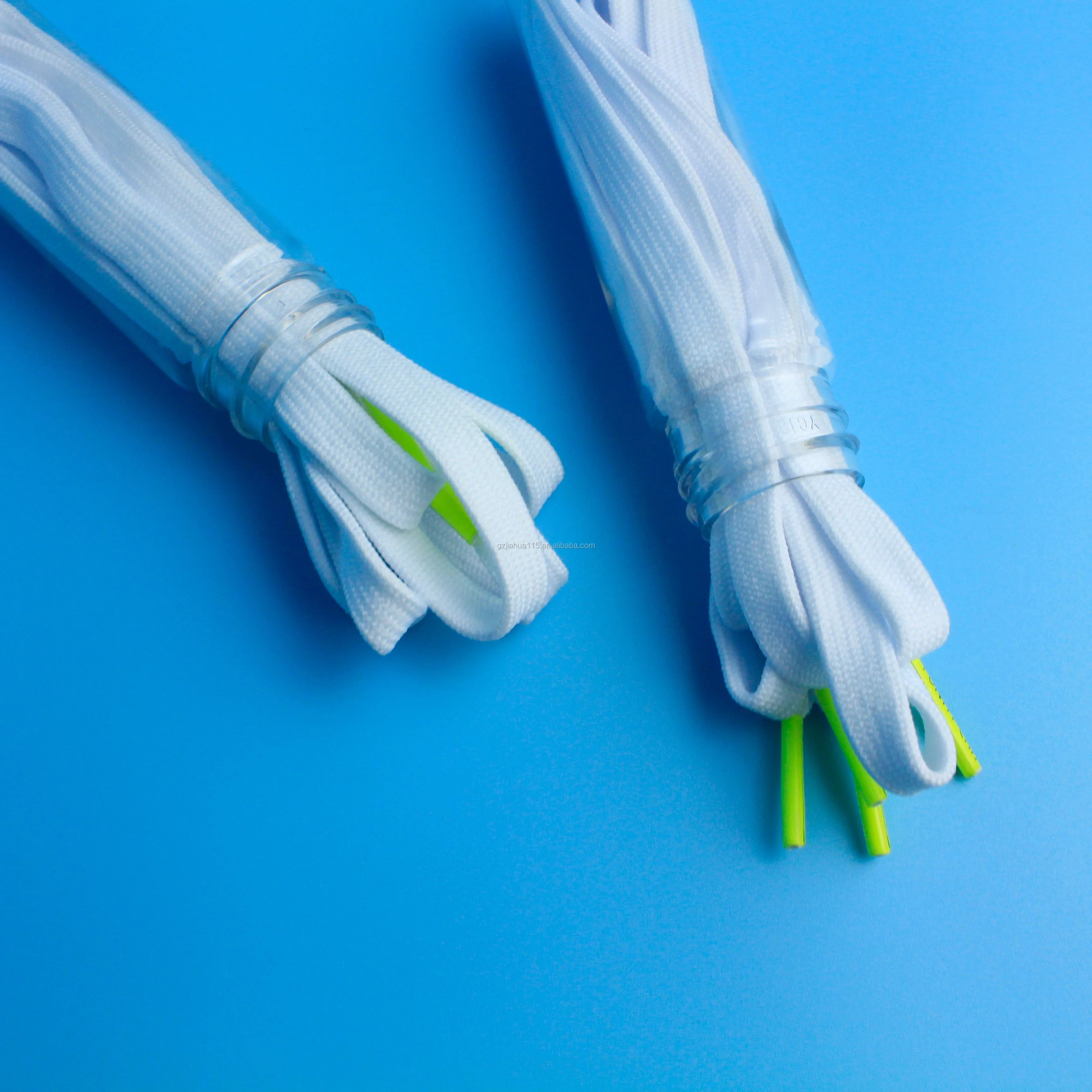 shoelace packaging  test tube with screw aluminum lid