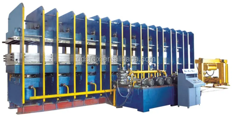 Top quality rubber conveyor belt track vulcanizing press production line for curing fabric/steel cord