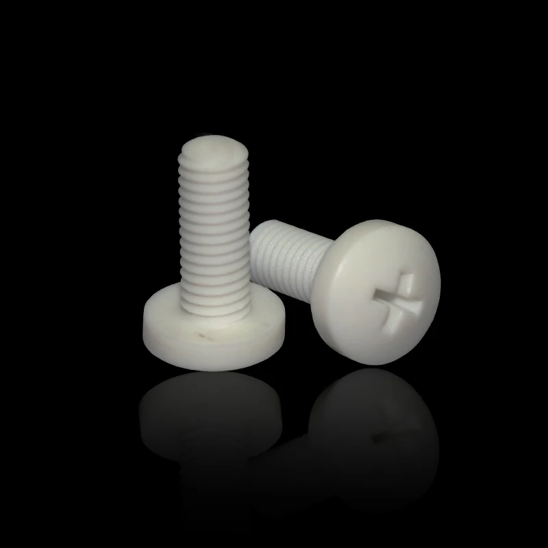 Plastic Cross Recessed Pan Head Polypropylene PP Screw Plastic bolt plastic screw and nut