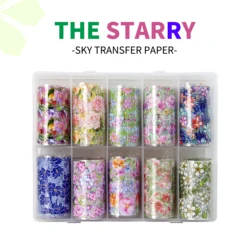4*100cm Sky Transfer Paper Fashional Nail Art World Nail Foil Sticker Wholesale Nail Stickers Decal