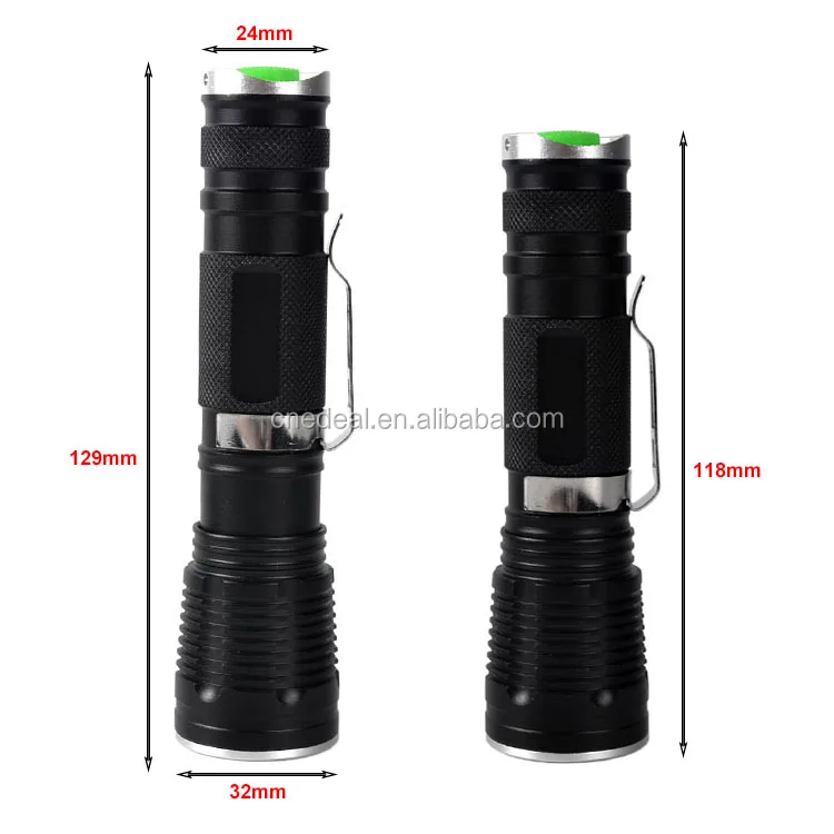 Jialitte F039 Aluminum Alloy CREEs T6 Led Zoomable Torch Portable Hunting Waterproof LED Flashlight