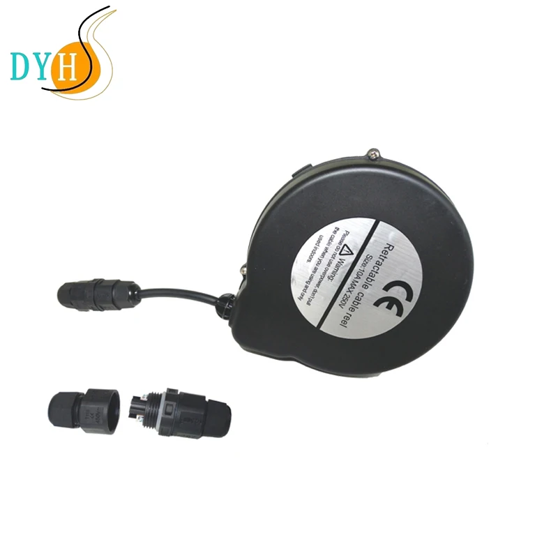 2.5m retracting cable reels Waterproof extension cord reel for hair dryer
